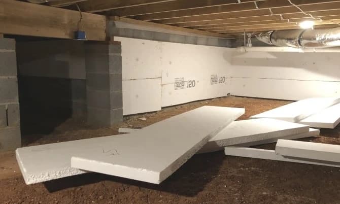 Soorten kruipruimte isolatie